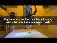 Machine de pulvérisation par ultrasons automatisée de matériaux pérovskites à haute température à 500 °C